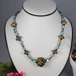 Unique blown glass Necklace